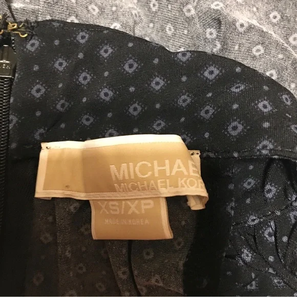 Michael Kors Neck Halter Top Black With Gray Dots Women’s XS - Picture 5 of 6